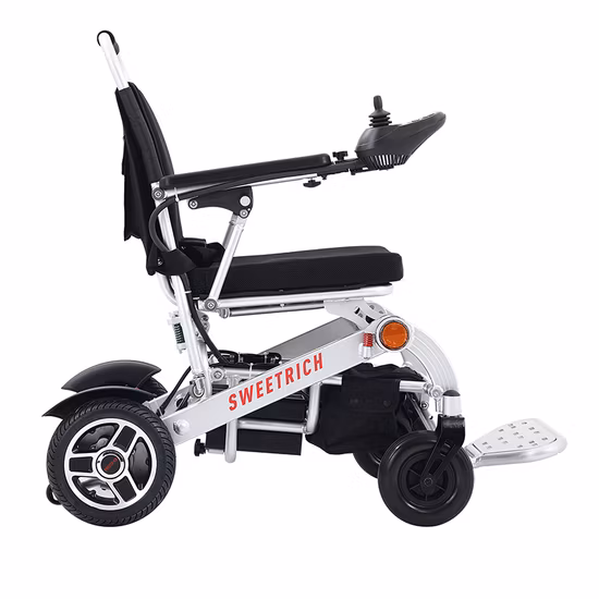 New Folding Aluminum Strong Frame Electric Power Wheelchair Electronmagnetic Brake System Disabled Scooter for Disabled Peoole